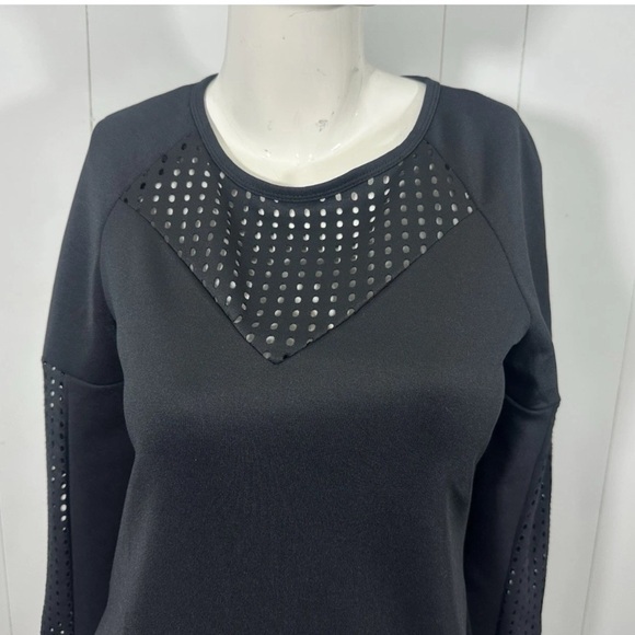 Fabletics Sweatshirt Dress Women Size S Black Tilly Athletic Dress Mini Dress - Picture 4 of 13